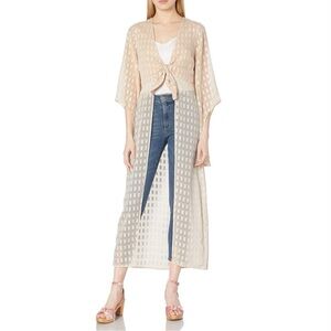 NWT Revolve x House of Harlow Isa Maxi Blouse in Champagne S